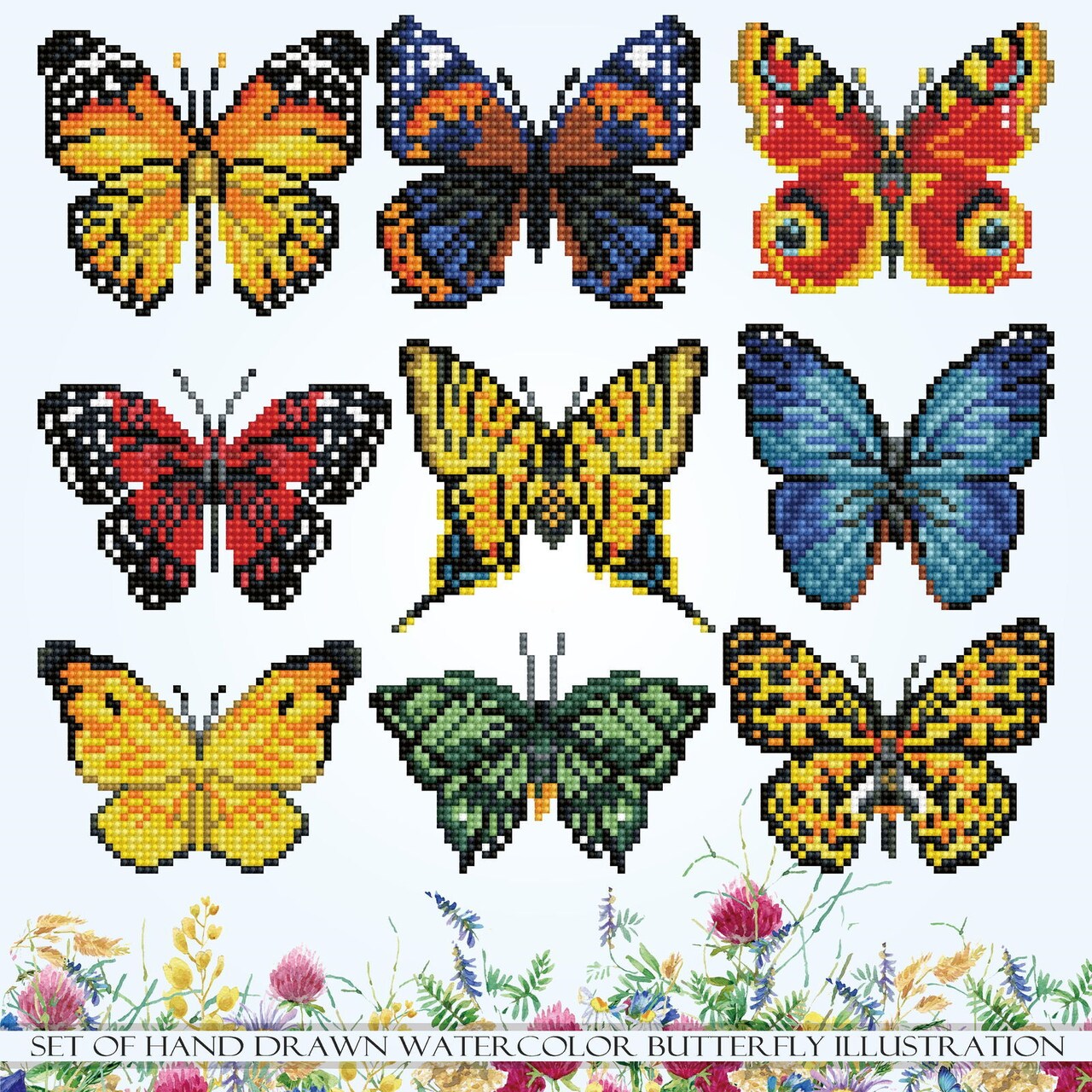 Diamond Dotz Kits - Butterfly Showcase, Partial Drill, Round Dotz, Diamond Painting Kits, Diamond Art Kits for Adults, Gem Art, Diamond Art, Diamond Dotz Kits, 16.1"x16.1"